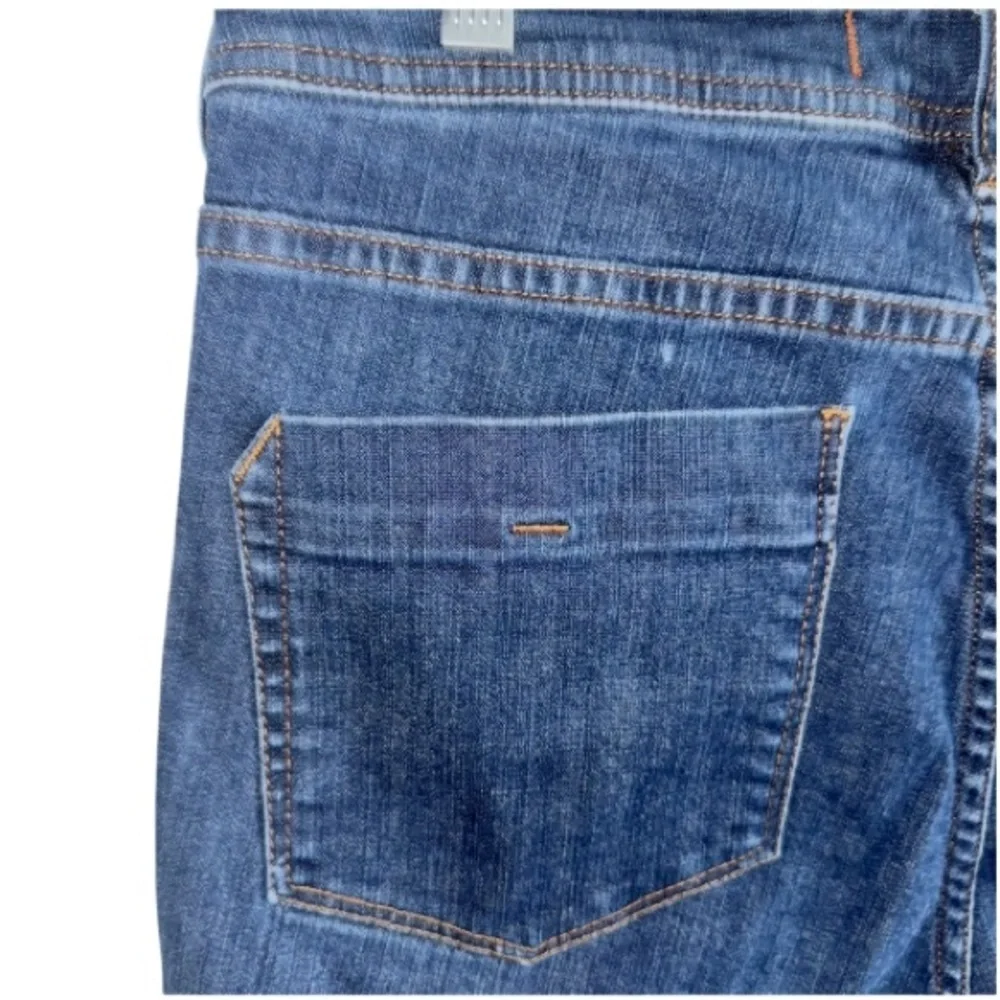 Tommy Bahama Bermuda Dark Blue Denim Shorts Sz 10 TW8594 14” Inseam Classic Fit